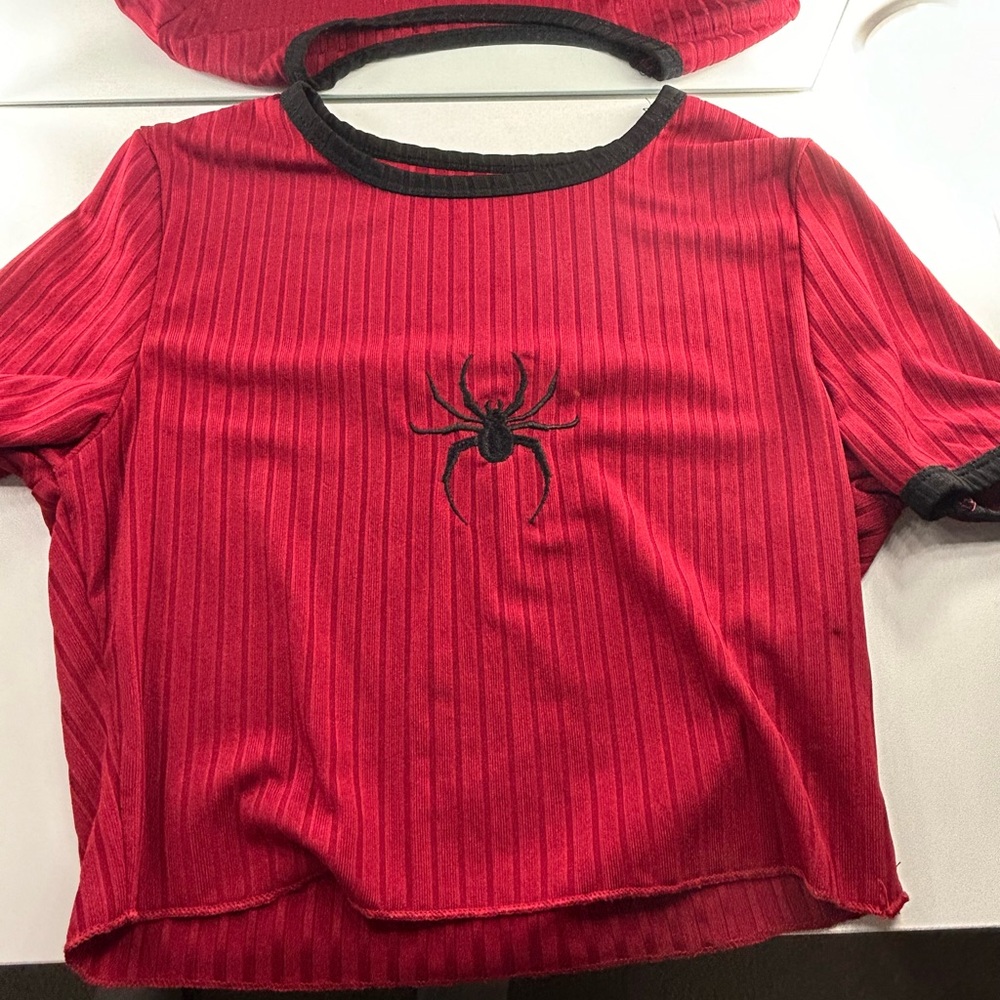 Spider Crop top in red